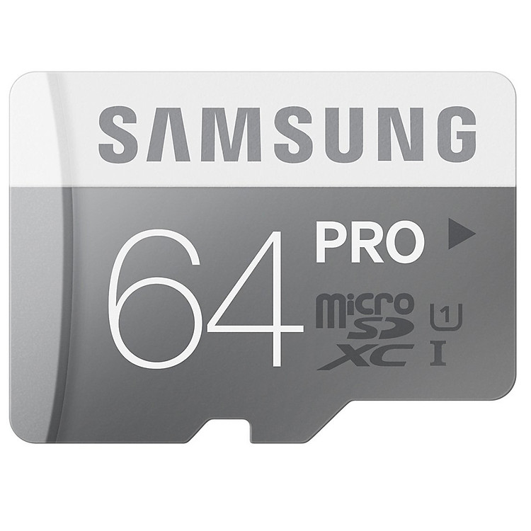Thẻ Nhớ Micro SD Samsung Pro 64GB Class 10 (Read 90MB/s - Write 80Mb/s) - Hàng Chính Hãng