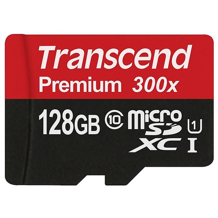 Thẻ Nhớ Micro SDXC U1 Transcend 128GB Class 10 - Hàng Chính Hãng