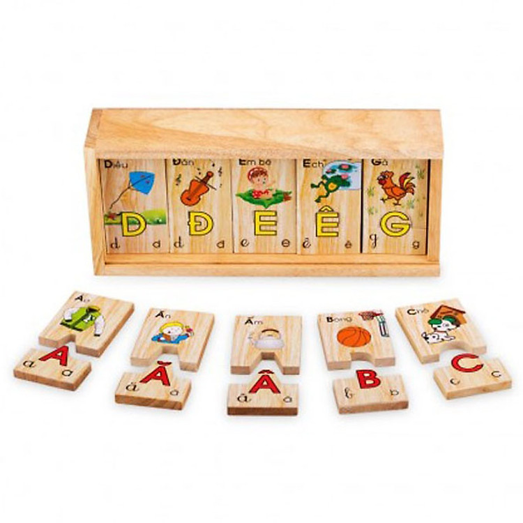 Đồ Chơi Gỗ Winwintoys - Bộ Tìm Chữ Cái Tiếng Việt 62312