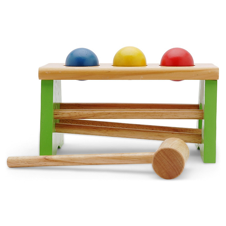 Đồ Chơi Gỗ Mô Hình Vietoys Búa 3 Bi 2 Tầng VT3P-0001