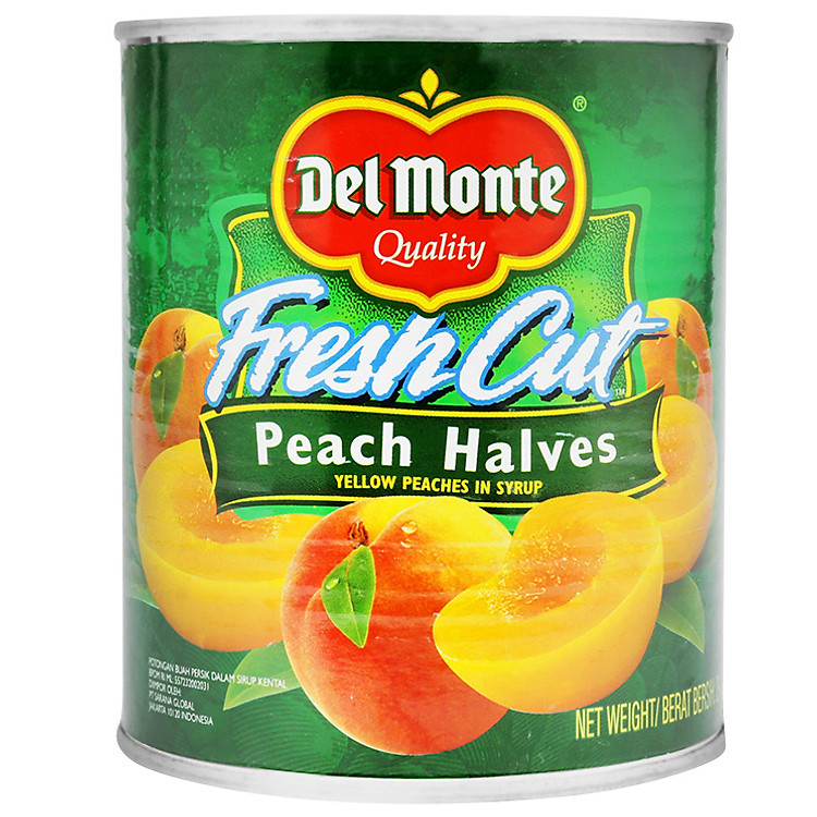 Đào Cắt Nửa Ngâm Đường Del Monte Hộp 825g