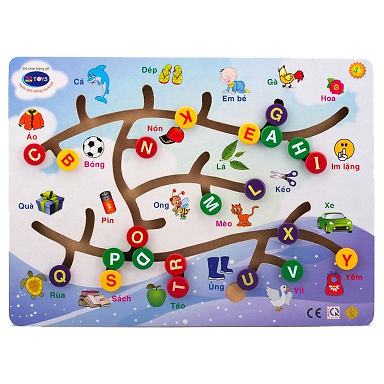 Tìm mua tại Avakids: Đường Luồn Chữ Cái Tiếng Việt Winwintoys - Ngập tràn khuyến mãi