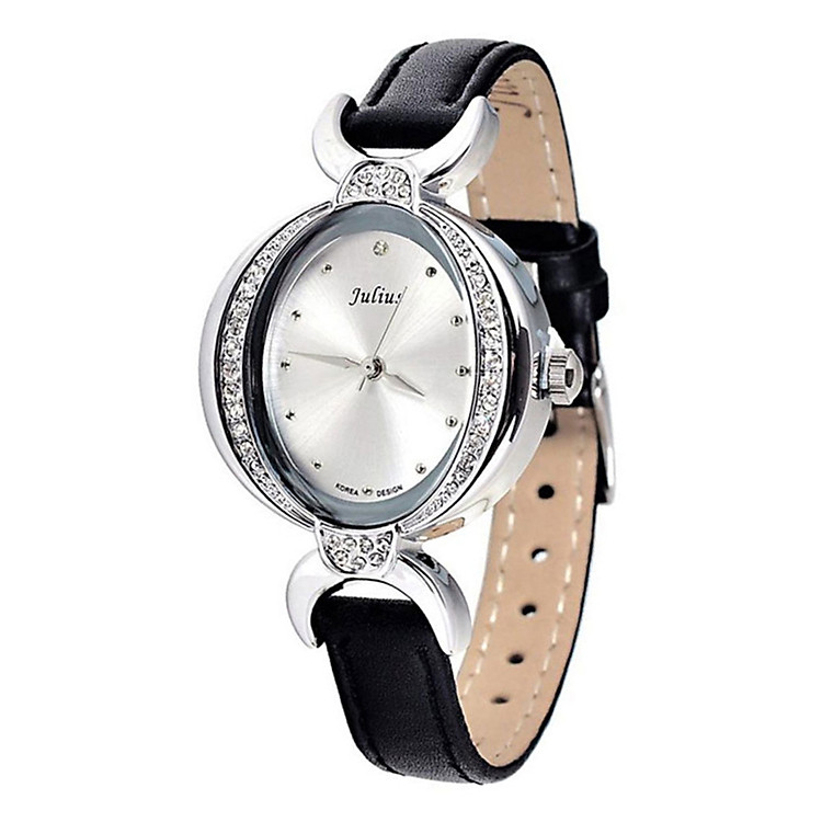 Đồng Hồ Nữ Dây Da Julius JA-653B - Đen