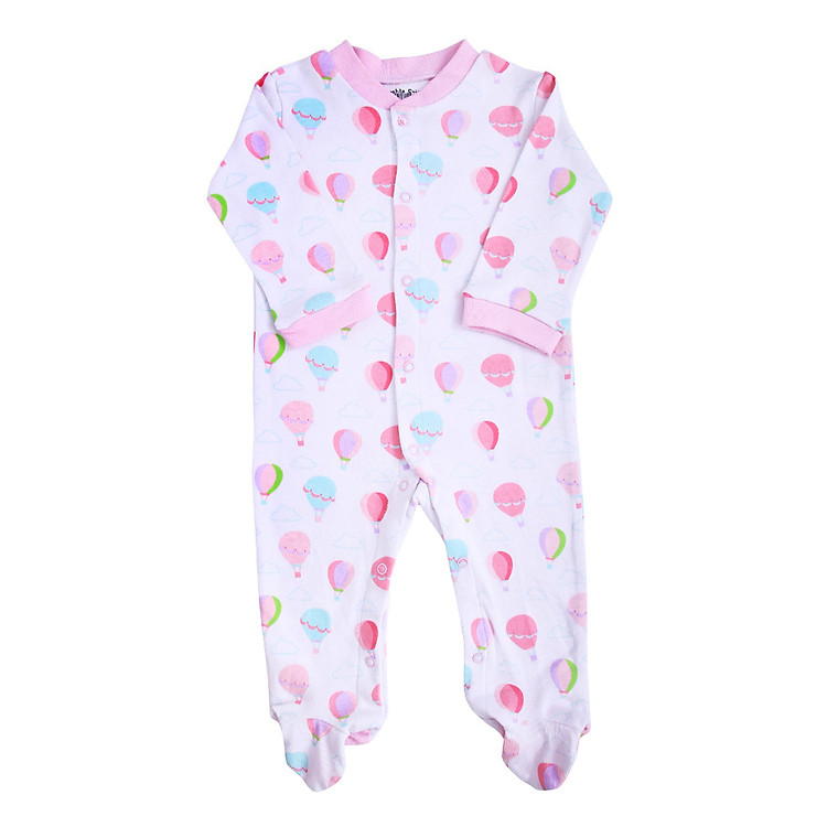 Áo Liền Quần Ngủ Cho Bé Luvable Friends 83152 Balloon – Hồng
