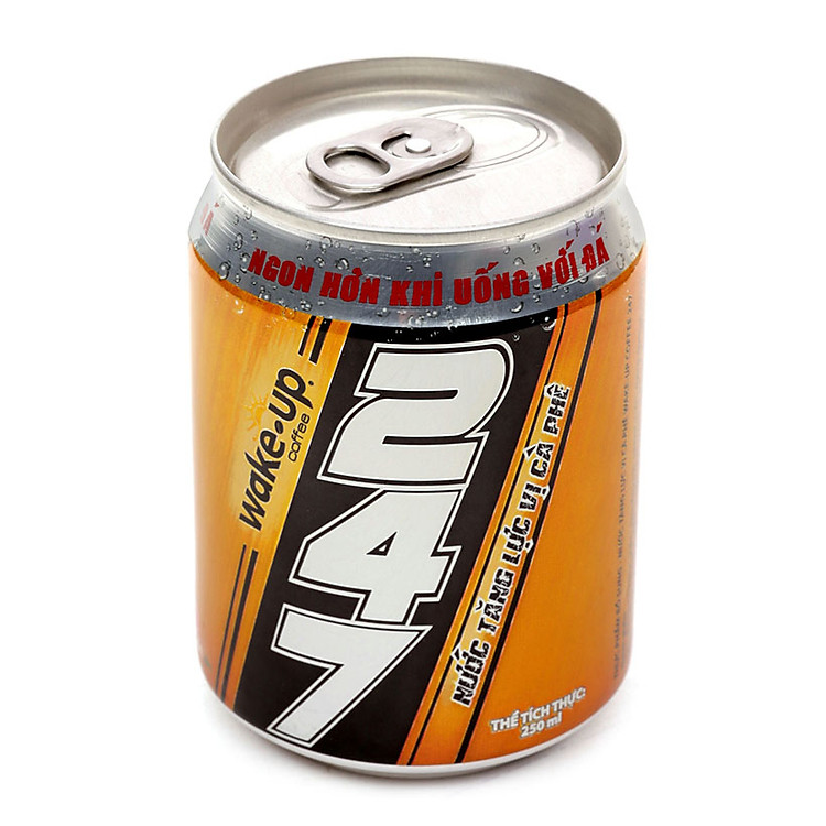 Nước Tăng Lực Vị Cà Phê Wake Up 247 Lon 250ml