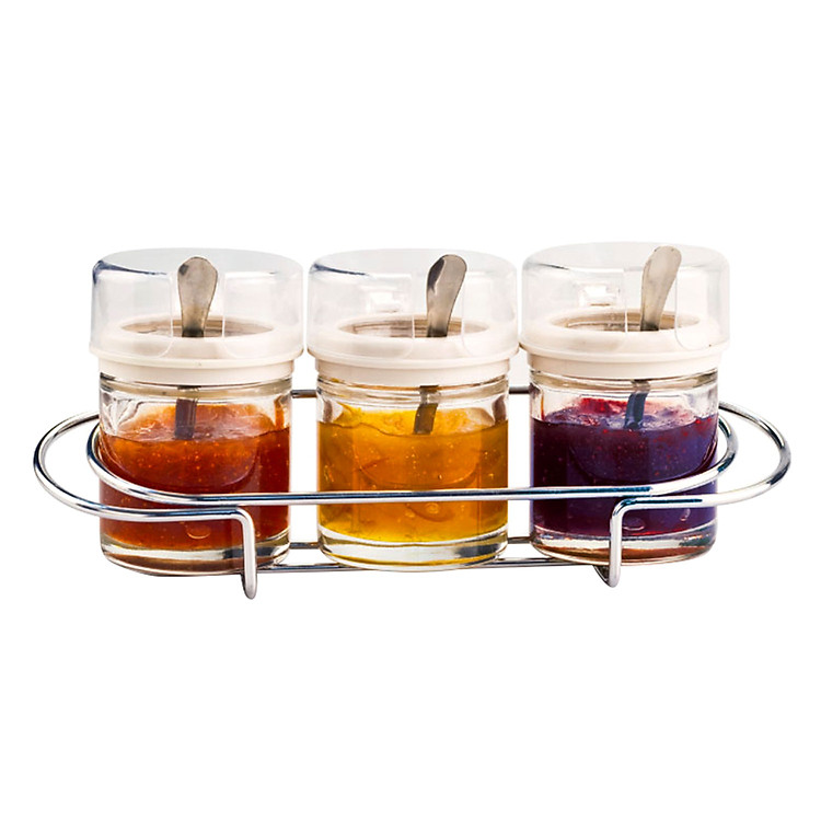 Bộ Gia Vị 3 Món Khay Inox Moriitalia 6722001