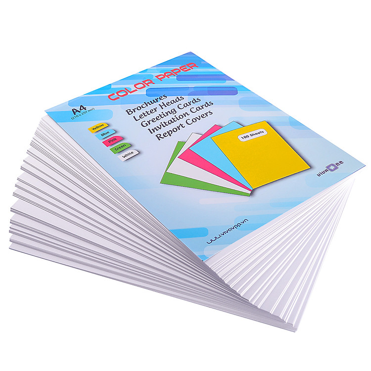 Giấy Bìa Thái A4 Định Lượng 180 Màu Trắng (10 Tờ)