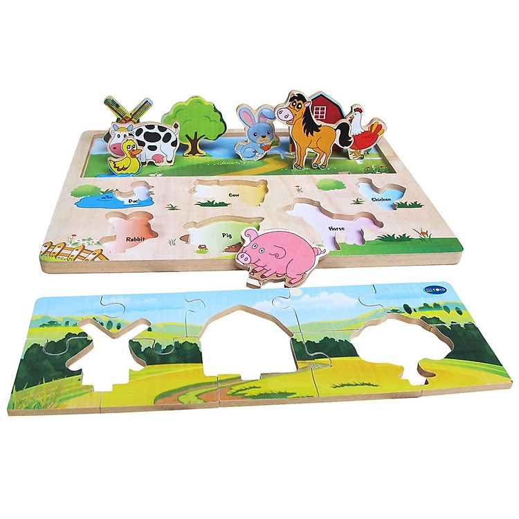 Mua Đồ Chơi Gỗ Winwintoys - Xếp Hình Nông Trại Chính hãng Ưu đãi - Hình ảnh 2