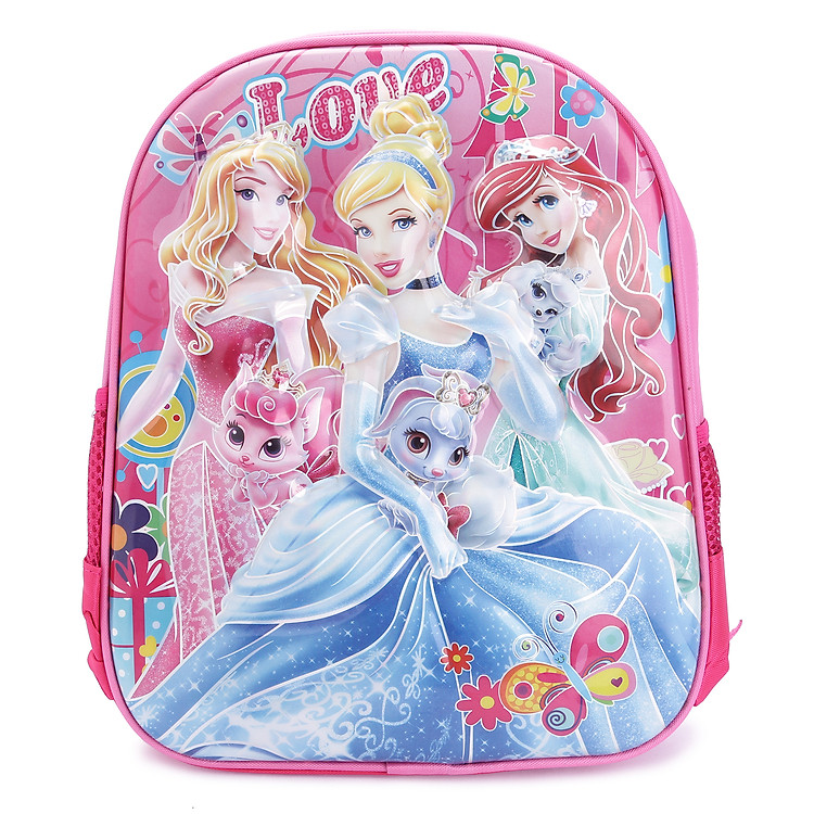 Balo Trẻ Em Hình 3D Nổi Princess Top School & Friends MY-14 (Dưới 6 Tuổi)