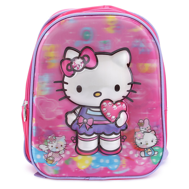 Balo Trẻ Em Hình 3D Nổi Hello Kitty Top School & Friends GJ15-8 (Dưới 6 Tuổi)