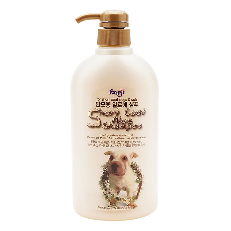 Dầu Gội Cho Thú Cưng Lông Ngắn Chiết Xuất Nha Đam Forcans 750ml
