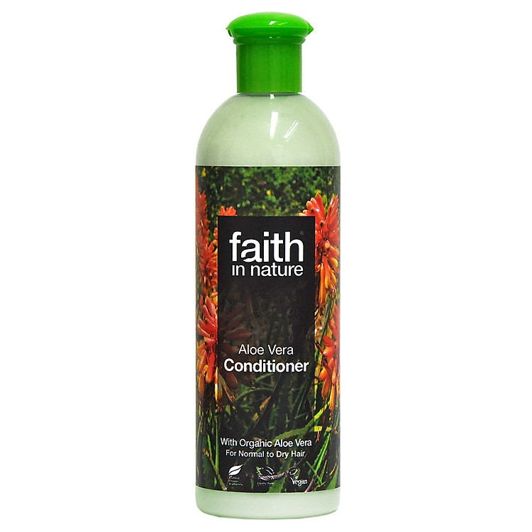 Dầu Xả Aloe Vera Phục Hồi Tóc Khô Và Yếu Faith In Nature 6V (400ml)