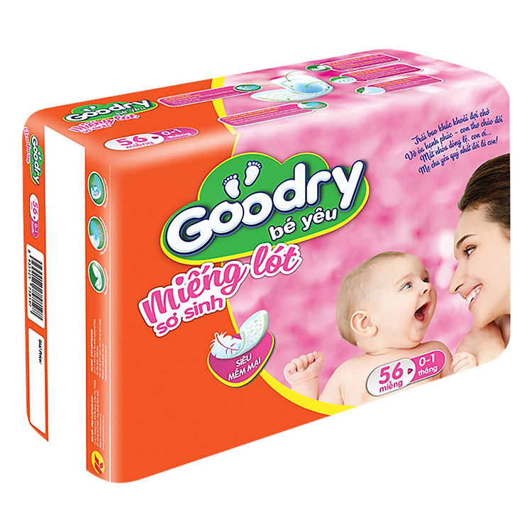 Miếng Lót Sơ Sinh Goodry 1 (56 Miếng)