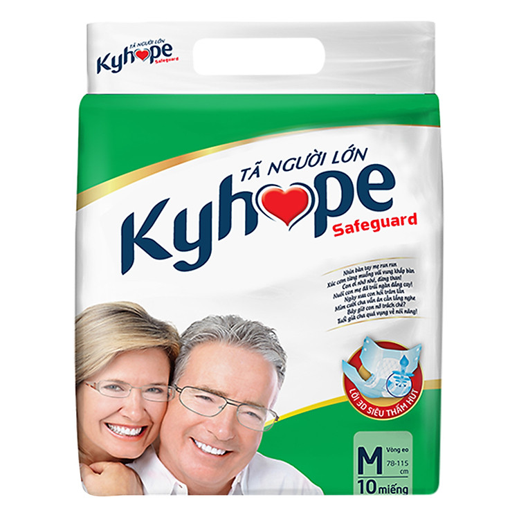 Tã Người Lớn Kyhope Safeguard Size M (10 Miếng)