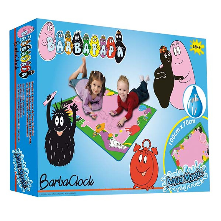 Thảm Vẽ Thần Kỳ Barbapapa Hình Đồng Hồ 7007BBCL
