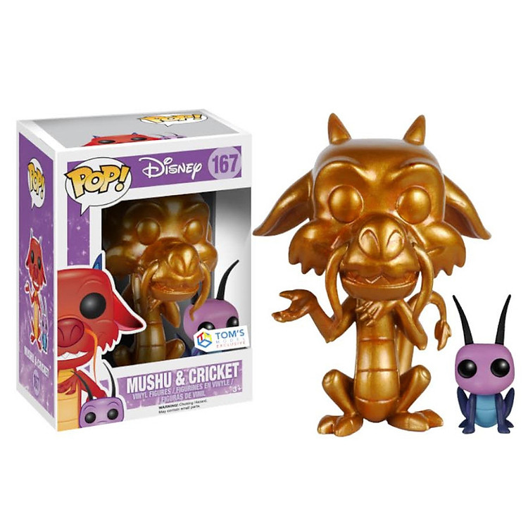 Mô Hình Funko Pop Phim Hoạt Hình Mulan - Rồng Mushu & Dế phiên bản Exclusive 7111