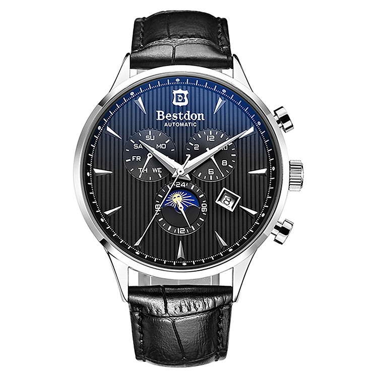 Đồng Hồ Nam Automatic Dây Da Bestdon BD7116 (41mm) - Đen