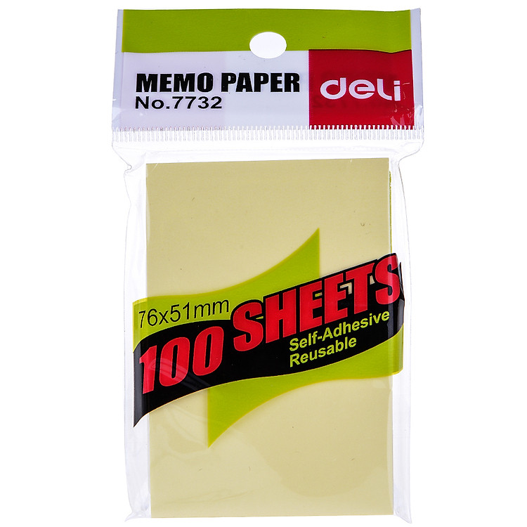 Giấy Note Vàng Deli 3 x 2 7732