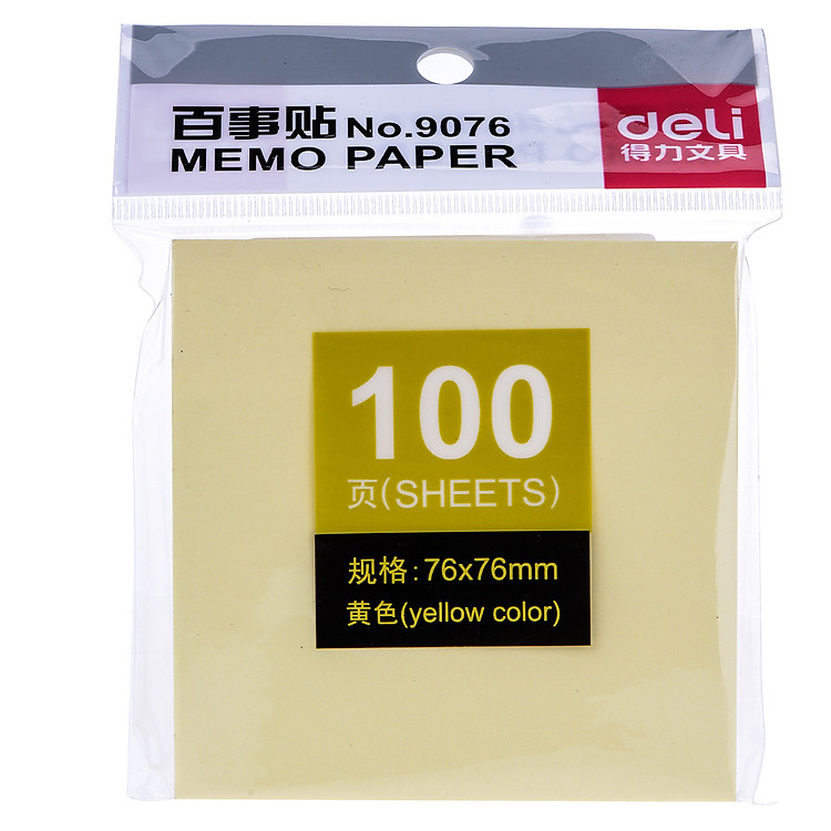 Giấy Note 76x76mm Deli 9076