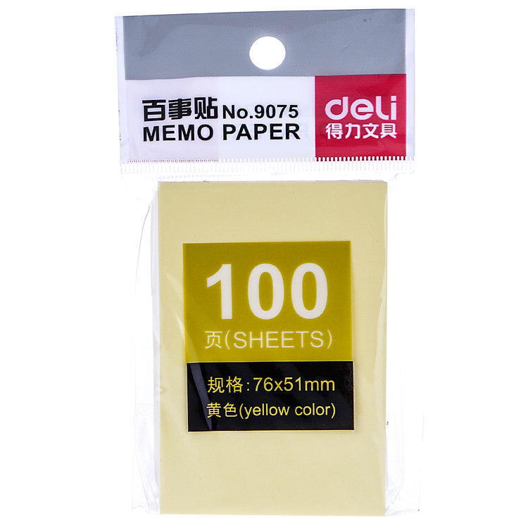 Giấy Note 76x51mm Deli 9075