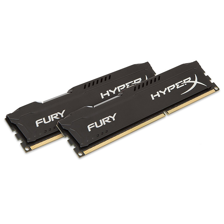 RAM Kingston 8G 1600 DDR3 CL10 Dimm (Kit of 2) HyperX Fury Black - HX316C10FBK2/8 - Hàng Chính Hãng