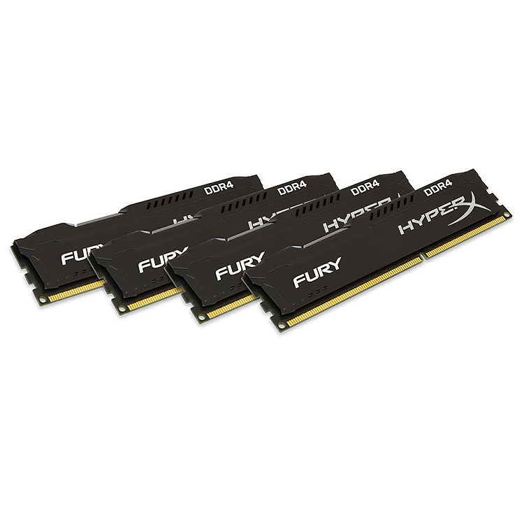 RAM Kingston 16GB 3000 DDR4 CL15 DIMM (Kit of 4) HyperX FURY Black - HX430C15BPK2/16 - Hàng Chính Hãng