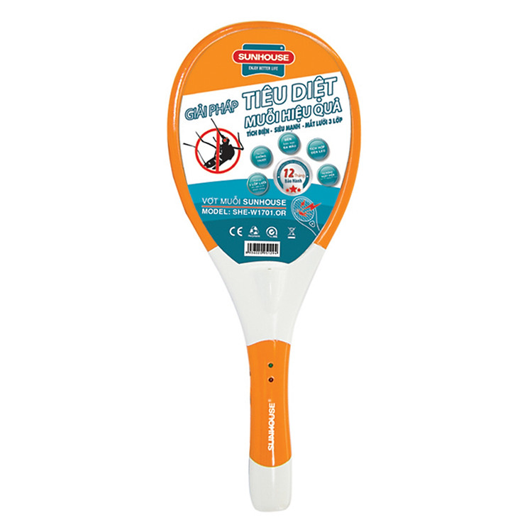 Vợt Muỗi Sunhouse SHE-W1701.OR - Cam