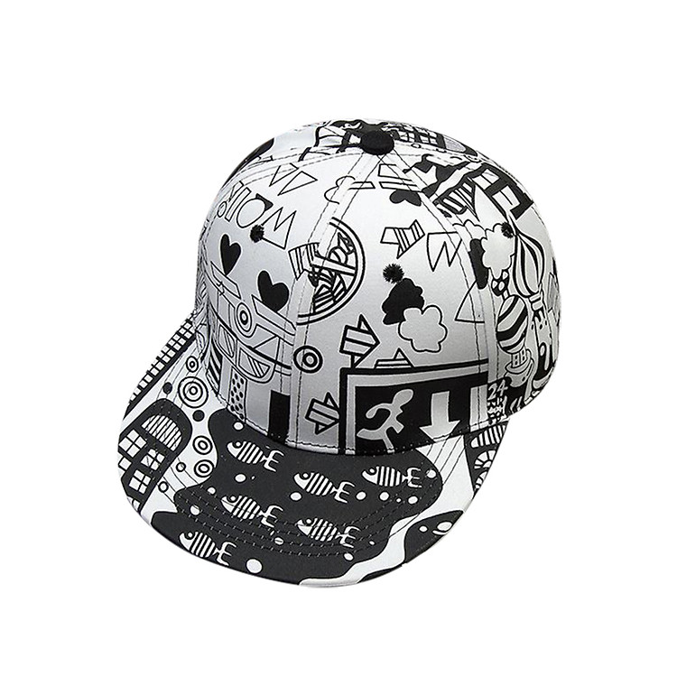 Nón Phối Họa Tiết Trắng Đen GL H1066