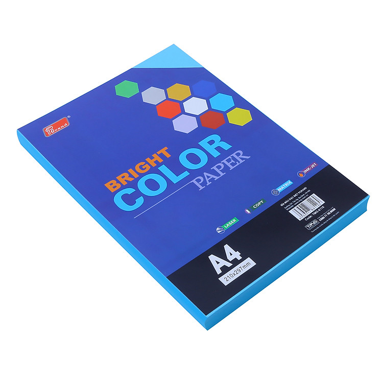 Bìa Giấy A4 Đậm ĐL – Xanh