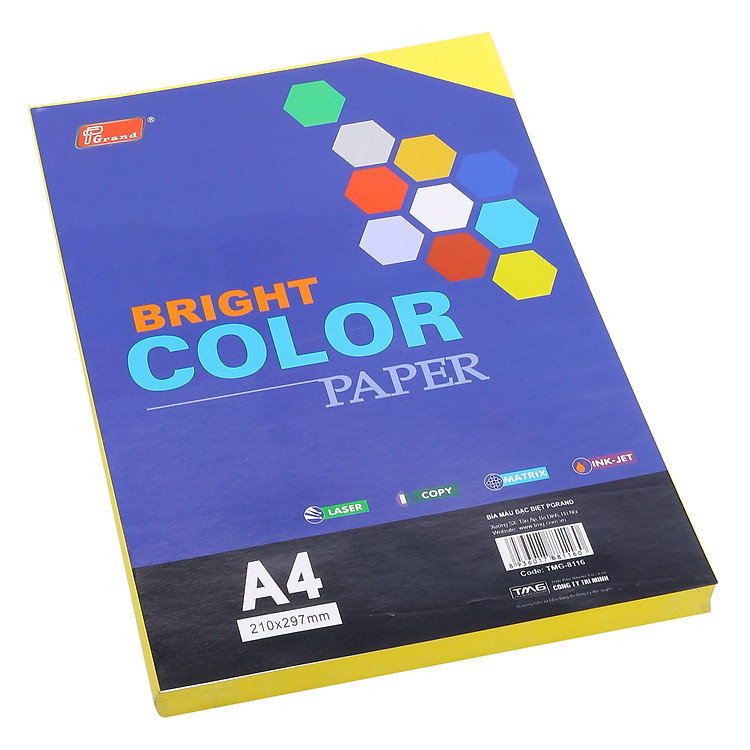 Bìa Giấy A4 Đậm ĐL – Vàng