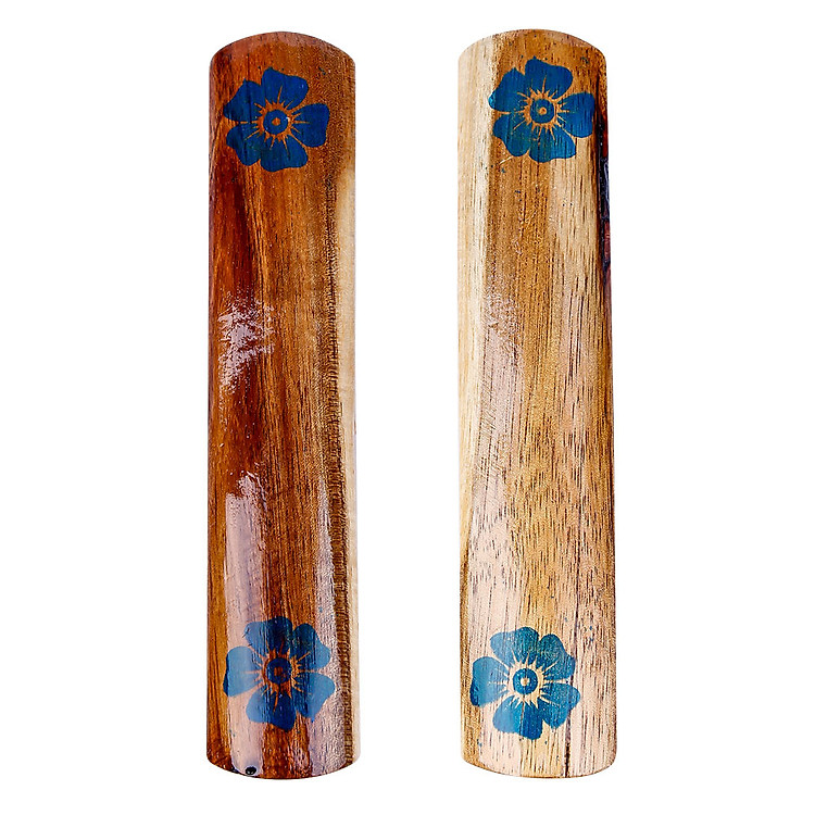 Phách Gỗ In Hoa Văn