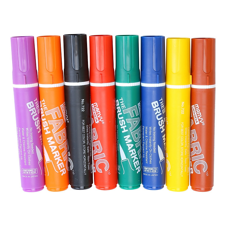 Combo 8 Bút Vẽ Vải Marvy 722