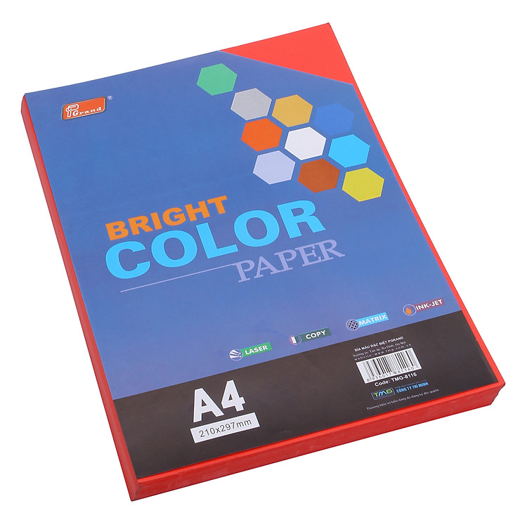 Bìa Giấy A4 Đậm ĐL - Đỏ - Ảnh 2