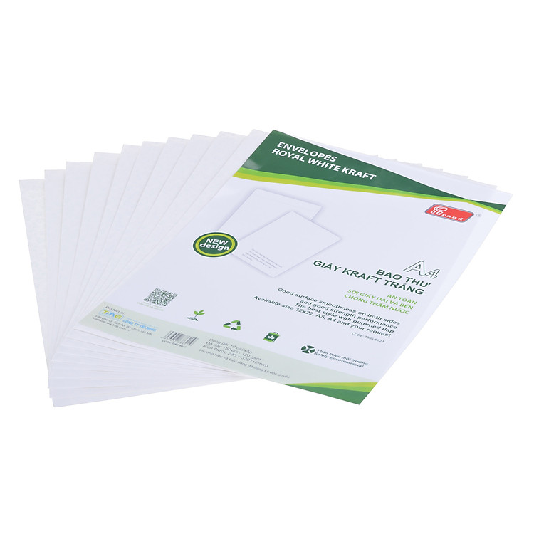 Bao Thư Trắng Grand A4 (10 cái) - Ảnh 3