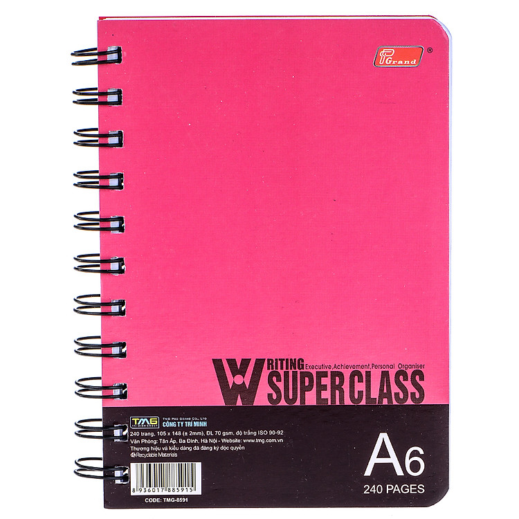 Sổ Lò Xo Grand A6 (240 trang)