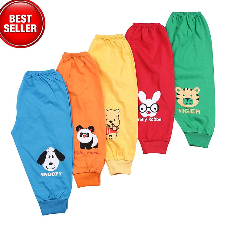 Combo 5 Quần Dài Bo Cho Bé MihaBaby QD08