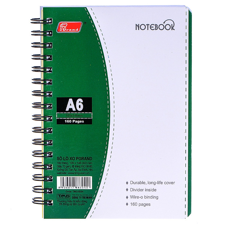Sổ Lò Xo Grand A6 (160 trang)