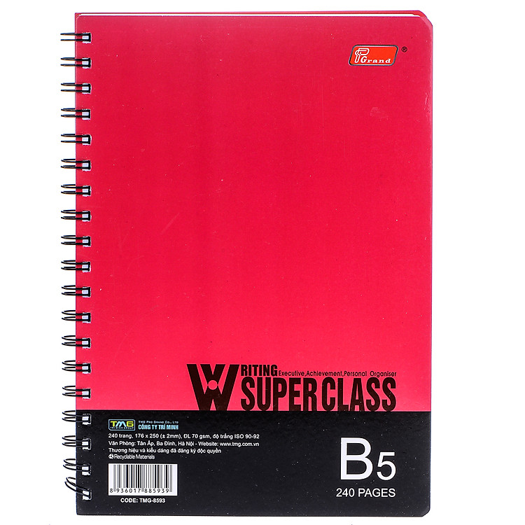 Sổ Lò Xo Grand B5 (240 trang)