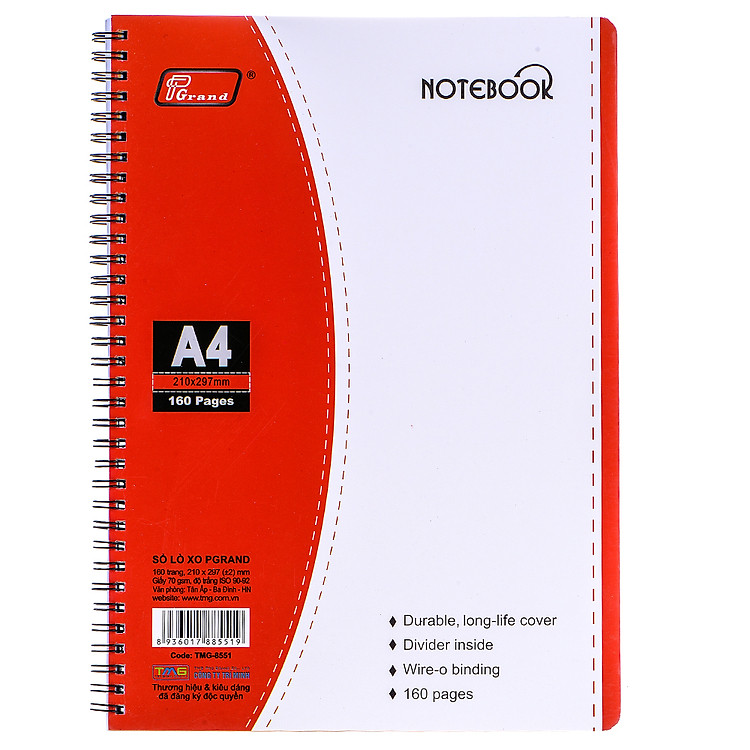 Sổ Lò Xo Grand A4 (160 trang)