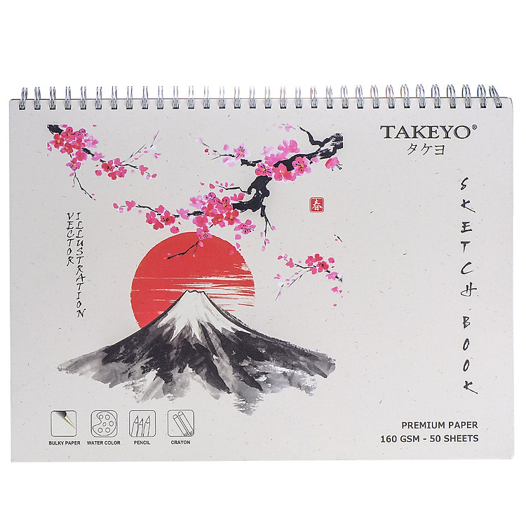 Tập Vẽ Lò Xo Takeyo A3 (50 tờ) - Ảnh 3