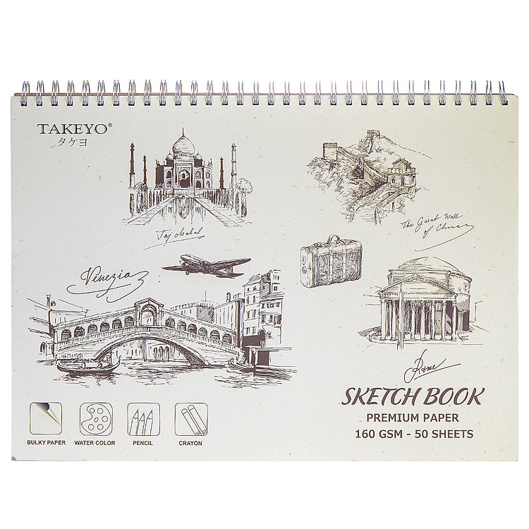 Tập Vẽ Lò Xo Takeyo A3 (50 tờ) - Ảnh 6