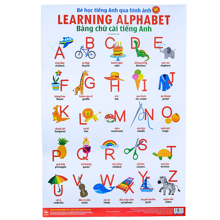 Sách Bé Học Tiếng Anh Qua Hình Ảnh - Bảng Chữ Cái Tiếng Anh