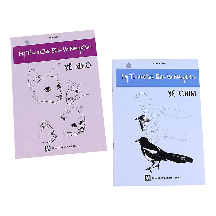 Sách Bộ Mỹ Thuật Căn Bản Và Nâng Cao (Vẽ Mèo - Vẽ Chim)