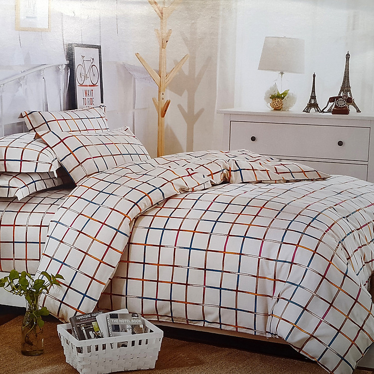 Bộ Chăn Ga Cotton Lụa Drap24 GM10024 - 1m6 x 2m