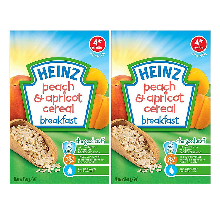 Combo 2 Hộp Ngũ Cốc Đào và Mơ Heinz (125g)