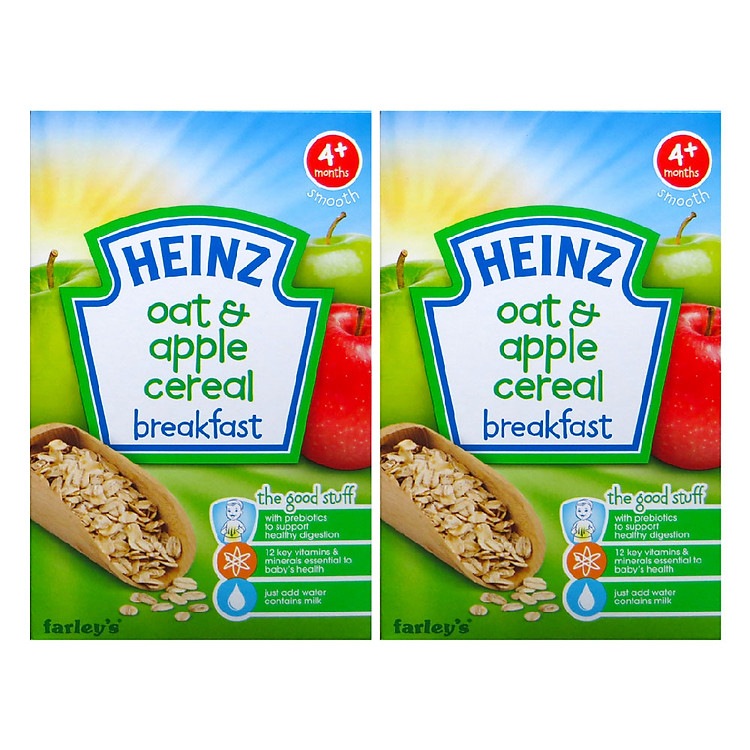 Combo 2 Hộp Ngũ Cốc Yến Mạch Và Táo Heinz (125g)