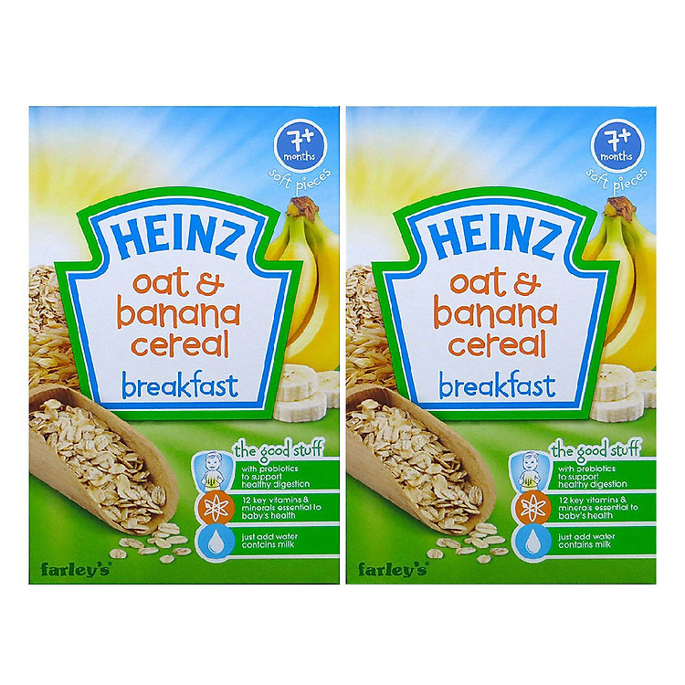 Combo 2 Hộp Ngũ Cốc Yến Mạch Và Chuối Heinz (120g)