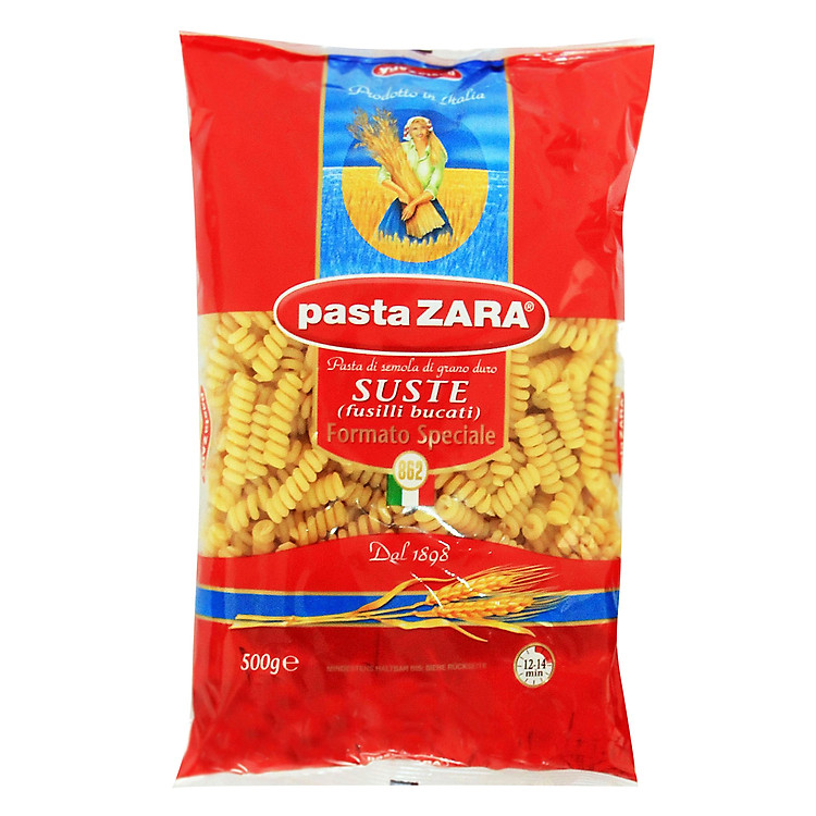 Nui Ý Lò Xo 862 Pasta Zara Gói 500g