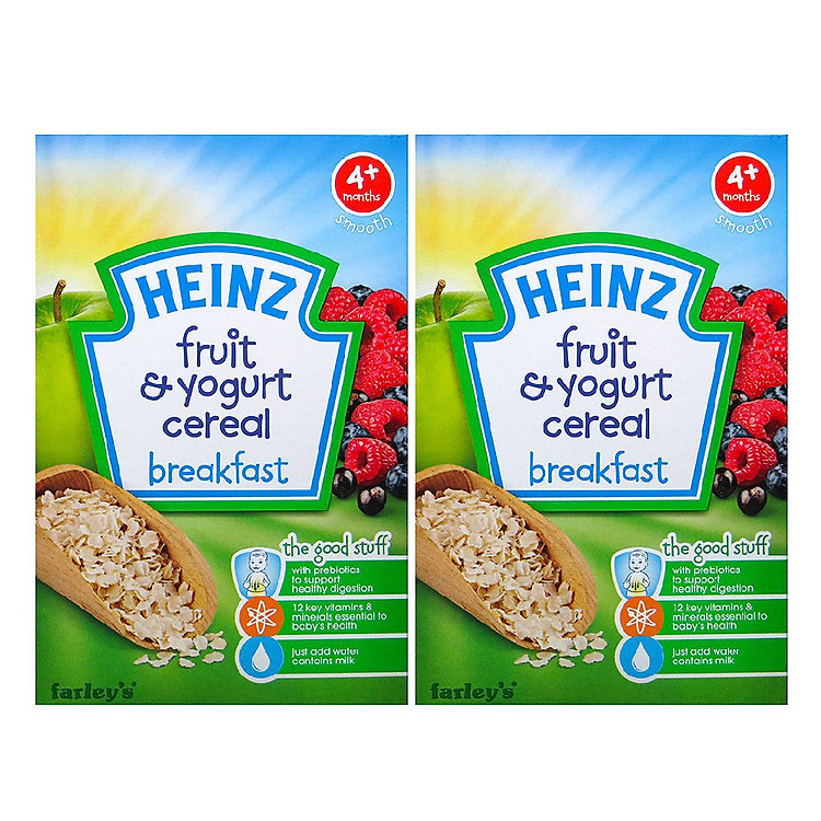 Combo 2 Hộp Ngũ Cốc Sữa Chua Trái Cây Heinz (125g)