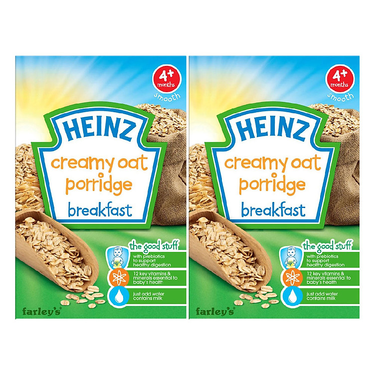 Combo 2 Hộp Cháo Kem Yến Mạch Heinz (125g)